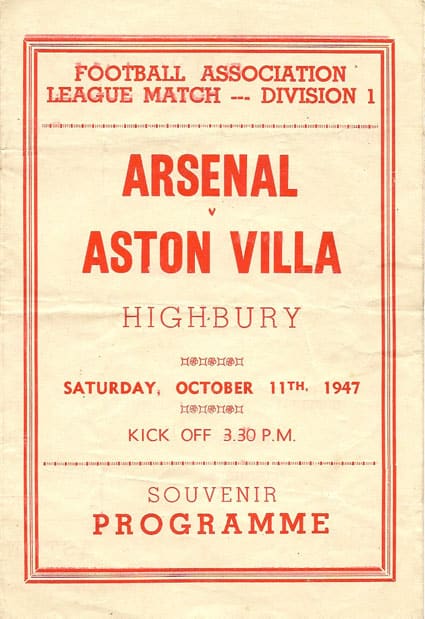 Arsenal FC v Aston Villa FC